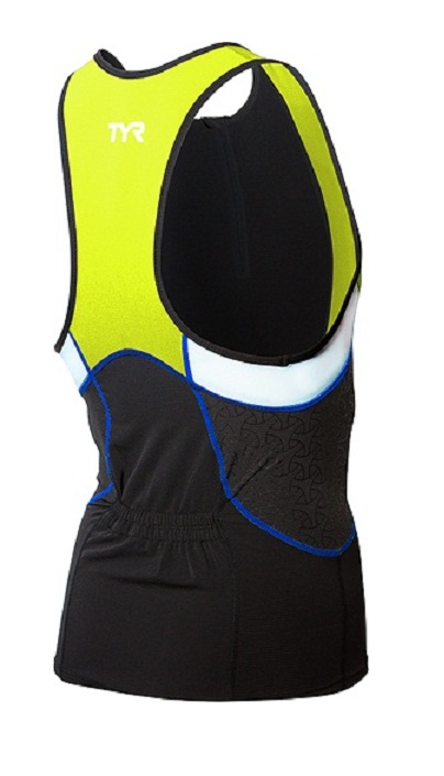 TYR Men's Competitor Tank (Black/Lime/Blue (706))